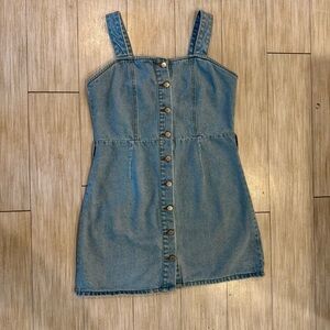 Denim Button-Down Dress